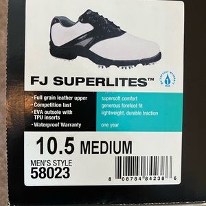 Size 10.5 mine foot joy gold cleats brand new in box